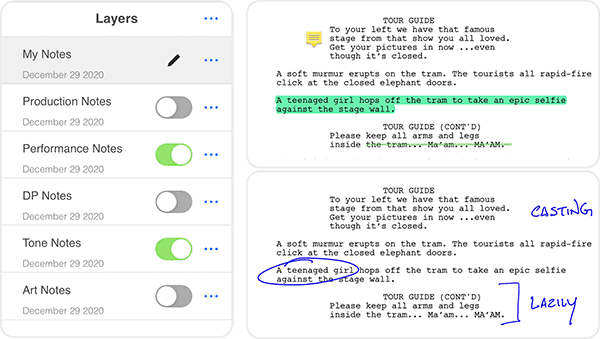 Production script