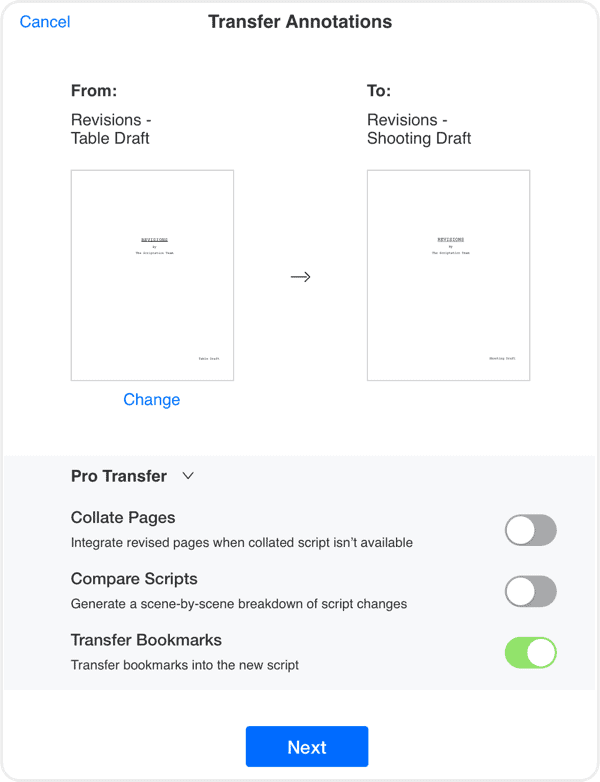 stat transfer script writing