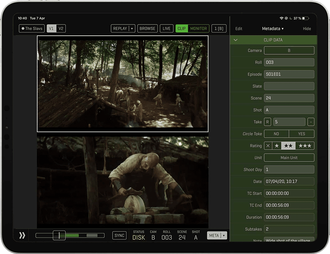 best-apps-for-script-supervisors-QTAKEMonitor