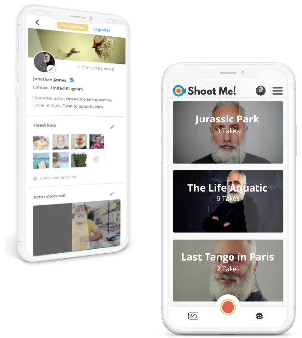 Shoot Me! auditioning app