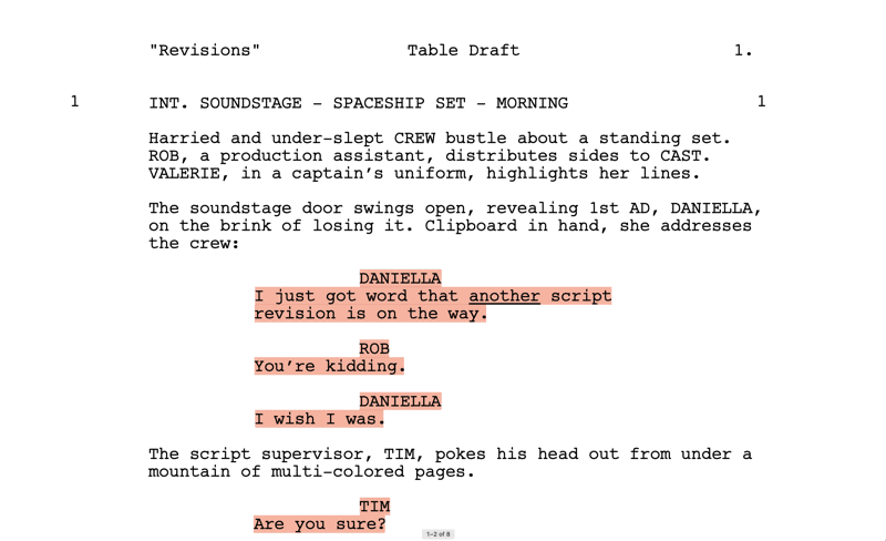 Scriptation_Character and Dialogue Script Format Examples Scriptation_Formatting for TV scripts